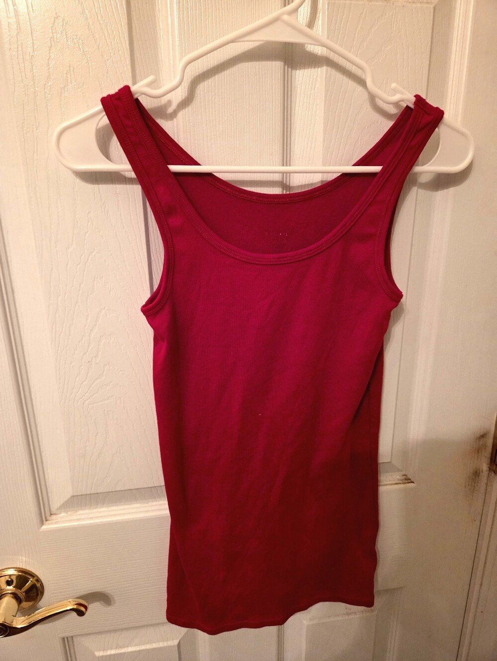A New Day Candy Red Tank with Scoop Neck